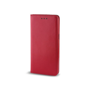 Кожен калъф тефтер и стойка Magnetic FLEXI Book Style за Huawei P Smart 2019 POT-LX1  червен 